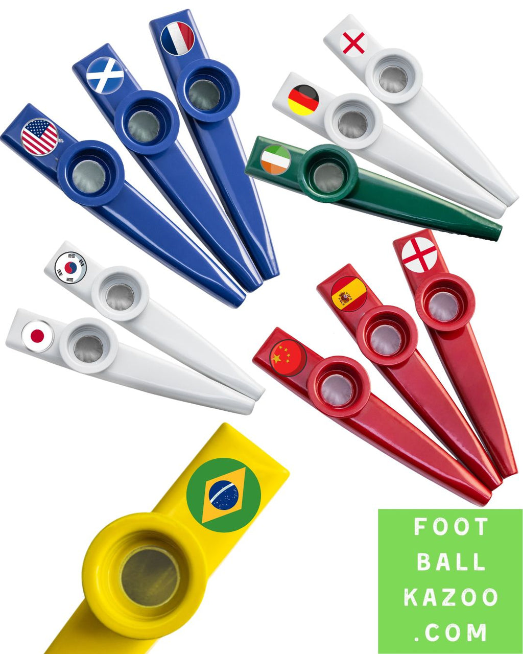 International Football Kazoo  - England (red & white)
